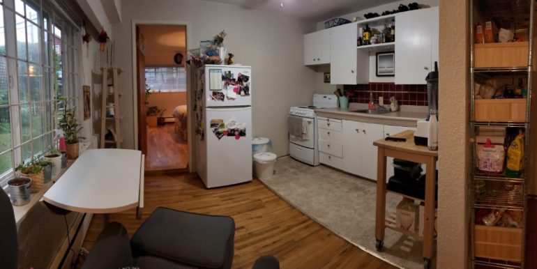 kitchen and dining